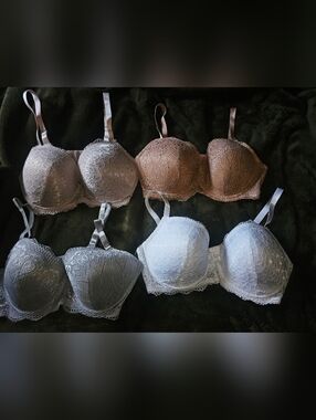 Lace Microfiber Bras Size 40D New